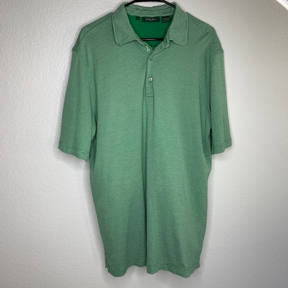 Bobby Jones green striped golf polo - Picture 2 of 5